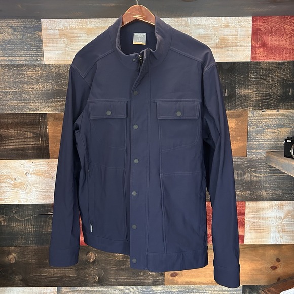 Icebreaker Other - Icebreaker Soft shell Escape Travel Jacket Merino Navy Large Shirt
